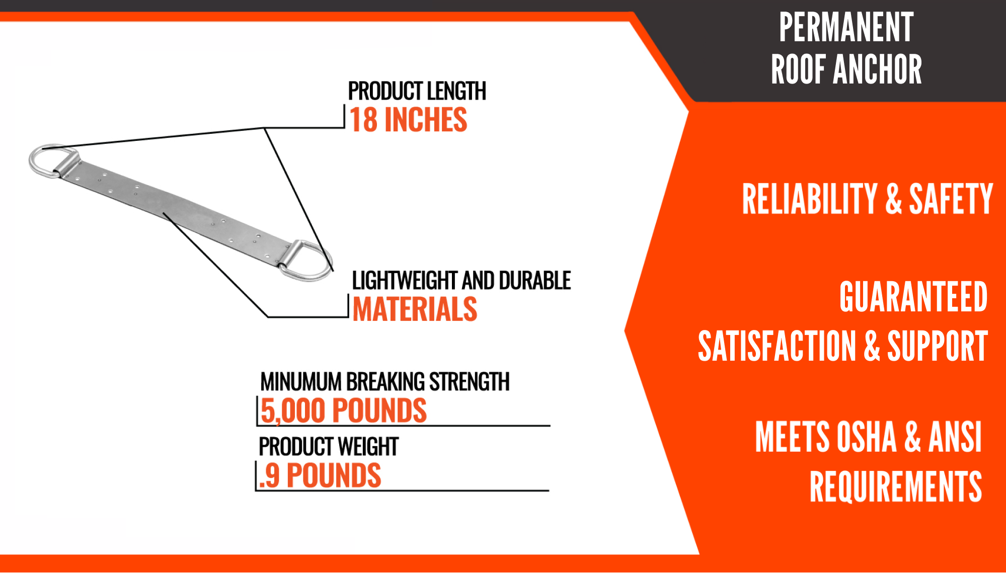 Permanent roof anchor Permanent roof anchor - reliability and safety
