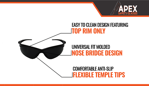 apex glasses 2 apex glasses with labeled parts